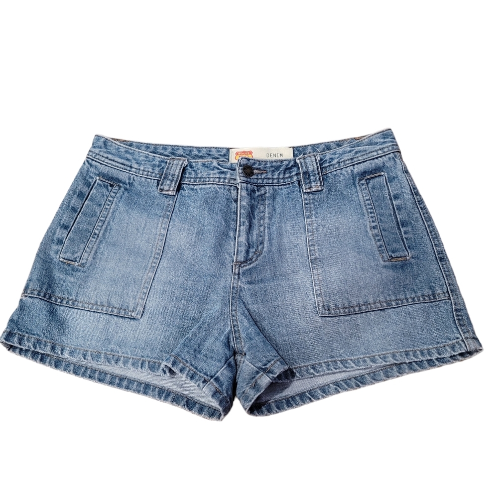 Y2K 90s Vintage Route 66 Denim Jean‎ Short Size 12